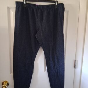 No Boundaries Navy Heather Stretch Leggings